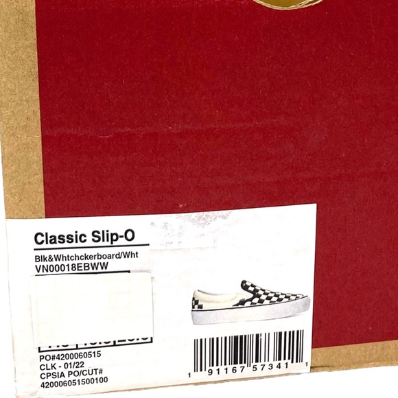 VANS Classic Slip On Platform Canvas Check Women's Black Shoes Skate VN00018EBWW - Picture 8 of 9